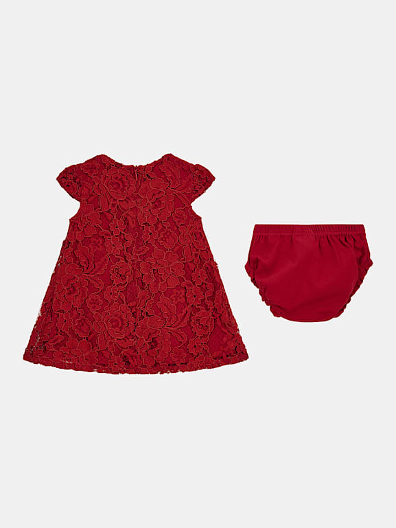 Vestido guess sale rojo encaje
