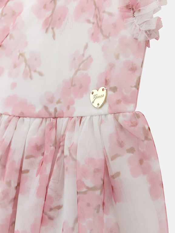 Guess pink store floral dress
