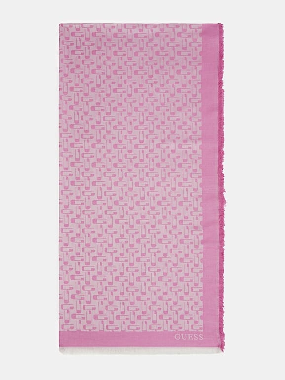 Guess pink clearance scarf