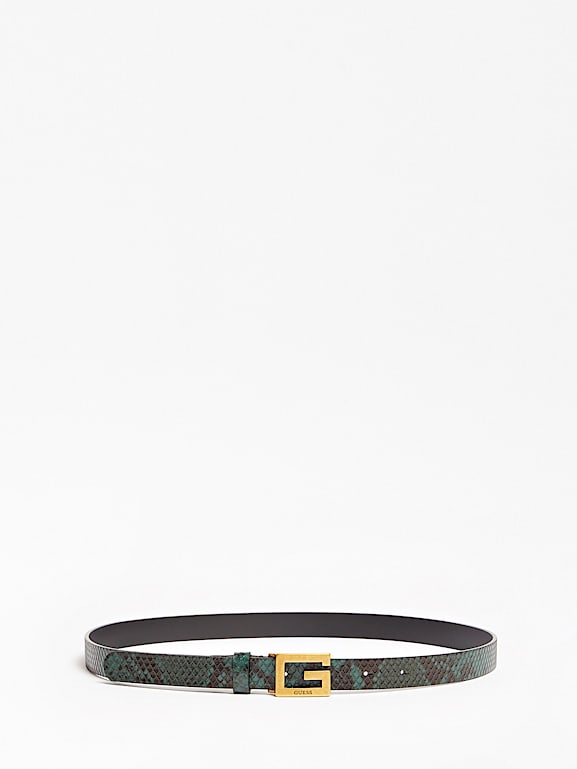 Snakeskin store belt gucci