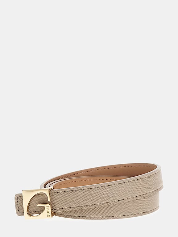 G logo saffiano belt