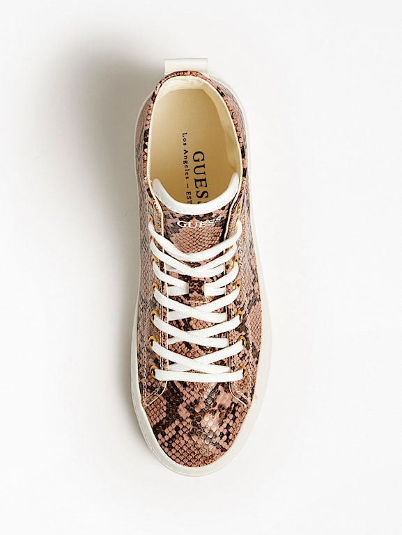 Guess outlet snakeskin sneakers