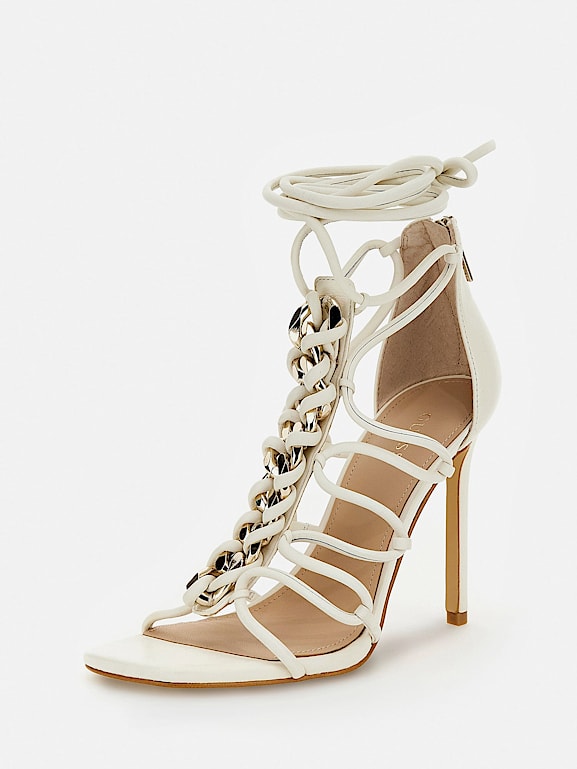 Guess lace up heels Clearance
