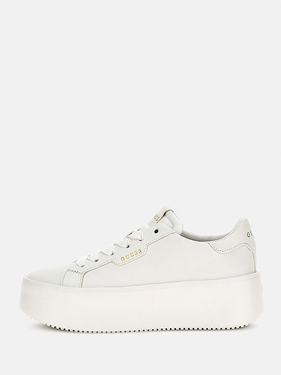 GUESS Sk rzane sneakersy model Marilyn Kobieta