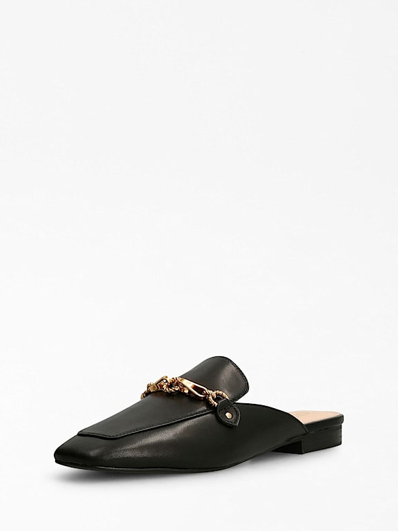 GUESS MARISA LEATHER BLEND SABOT