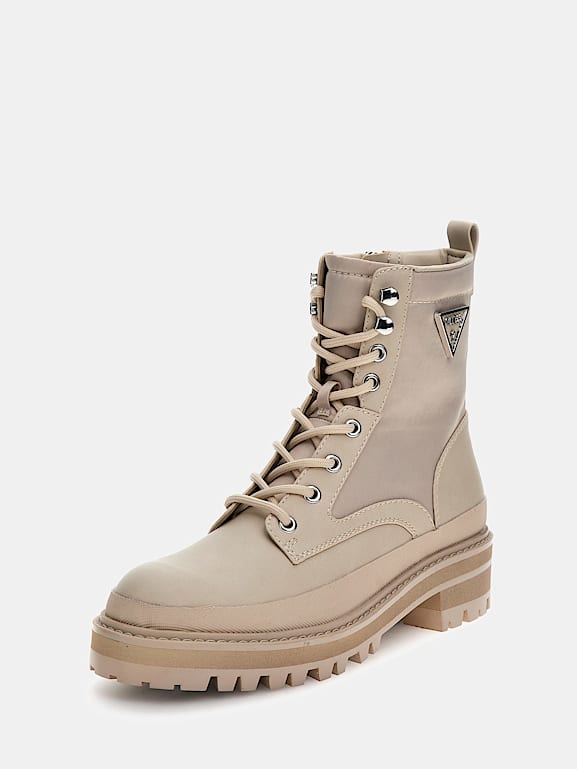 GUESS Bota militar Bada logo tri ngulo Mujer
