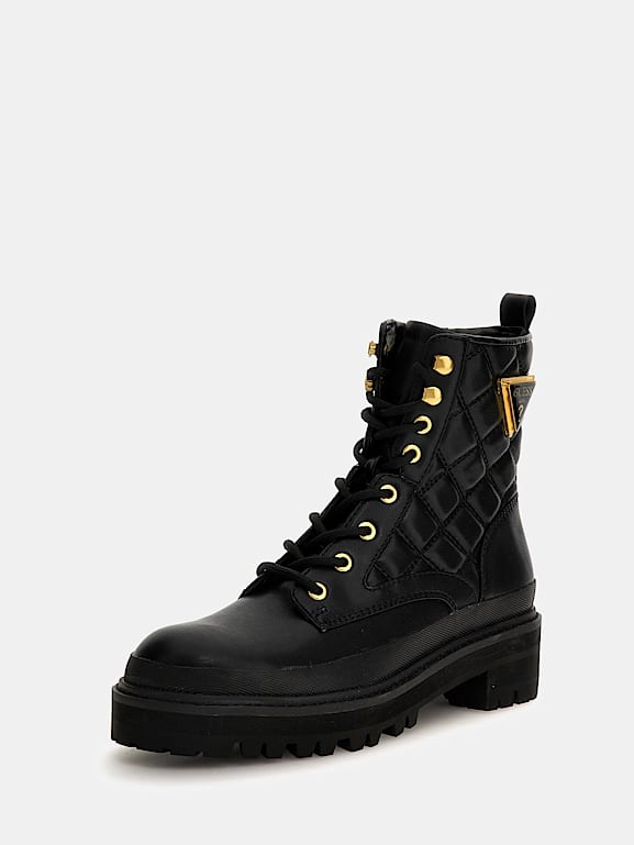 GUESS Badae quilted combat boots Women
