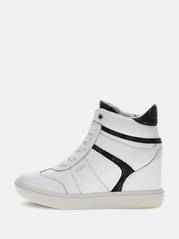 Zapatillas cuña sales guess mujer