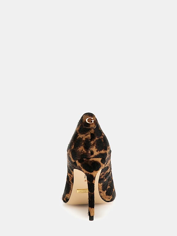 Guess leopard heels best sale