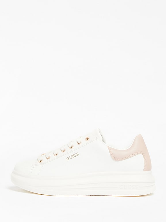 GUESS VIBO MIXED LEATHER SNEAKER Women