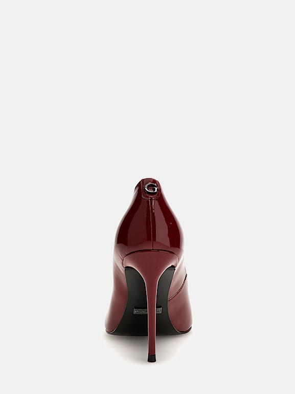 Guess burgundy shoes discount