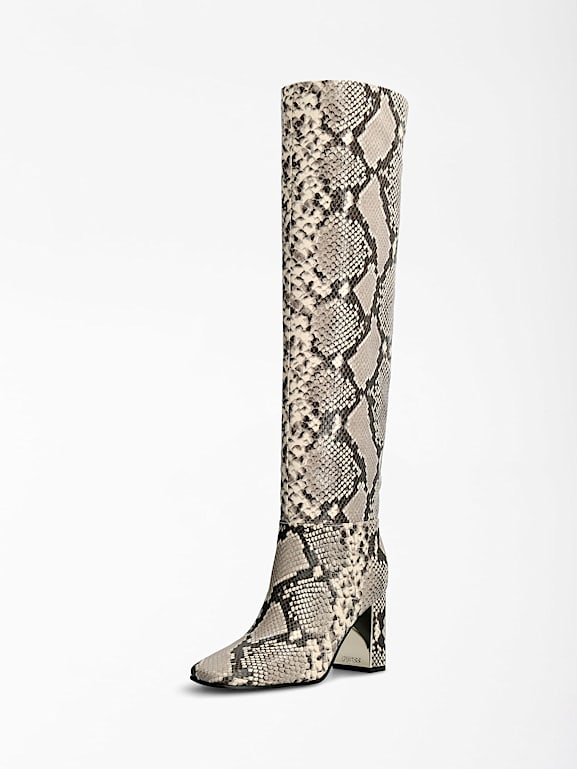 GUESS ELANDRA CROC PRINT HIGH BOOT