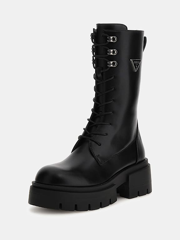 Guess Bota Militar Olinia Negro