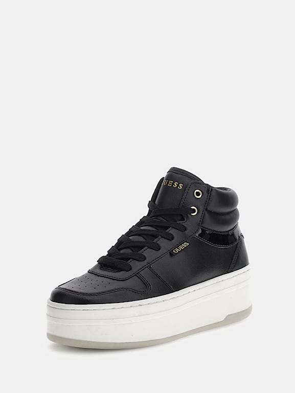 Guess hoge sneakers zwart hot sale