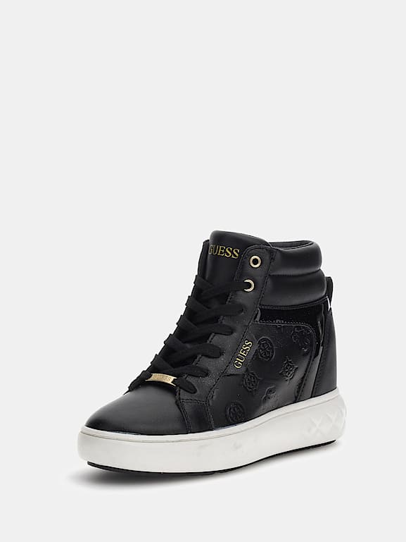 Roxana high top sneakers with logo Women GUESS Official Website