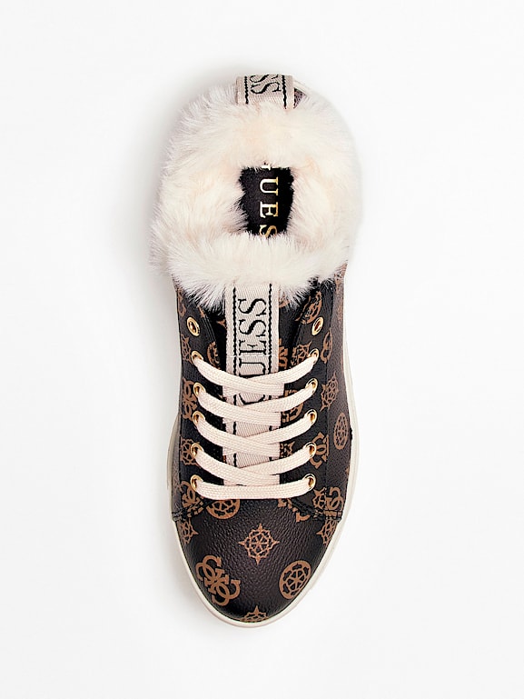 Sneakers with hotsell faux fur