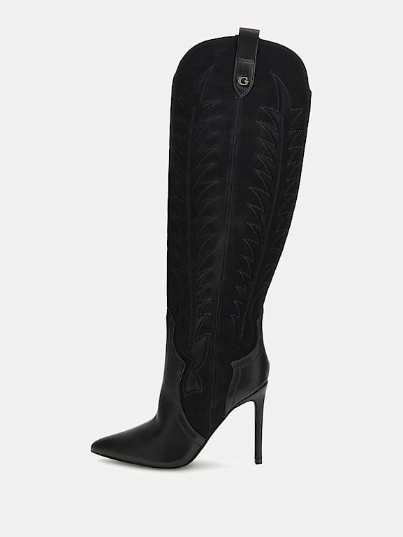 Guess suede boots deals