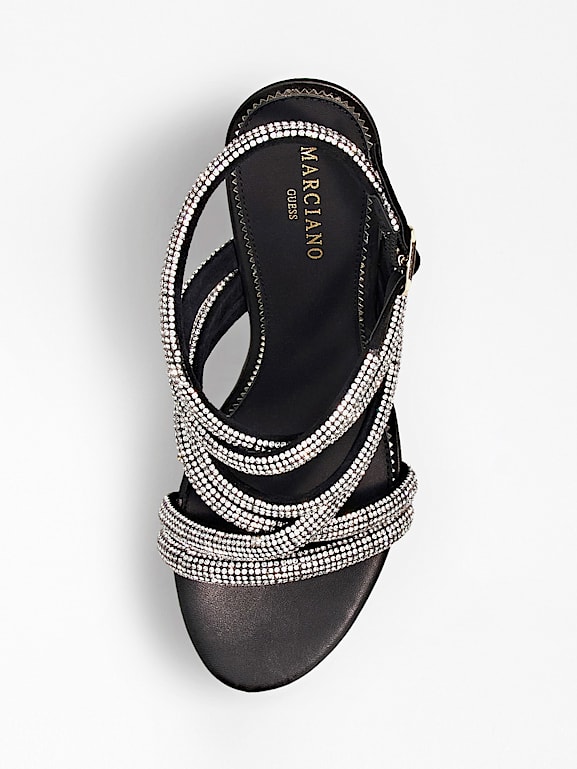Guess rhinestone sandals on sale