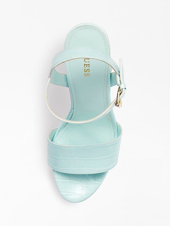 Croc hotsell print sandals