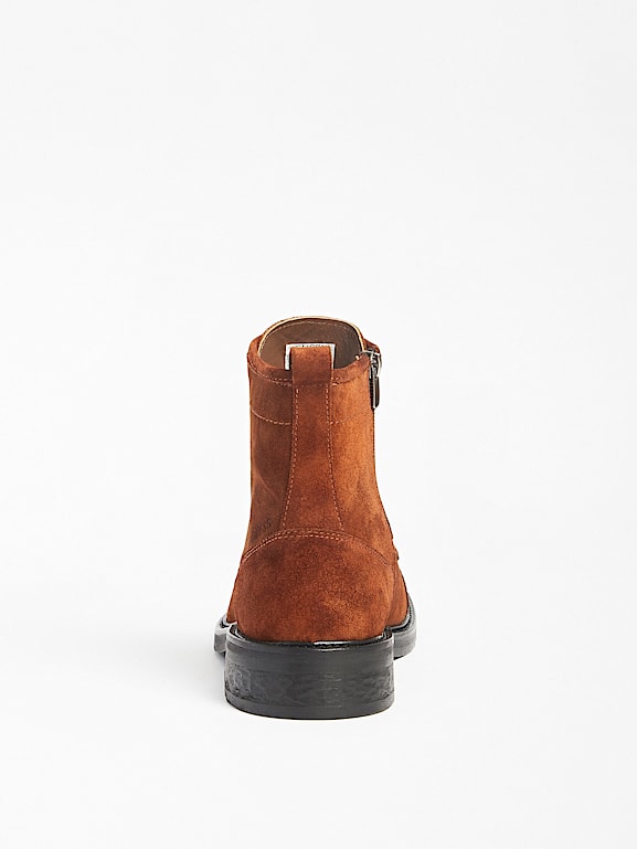 Mens suede outlet combat boots