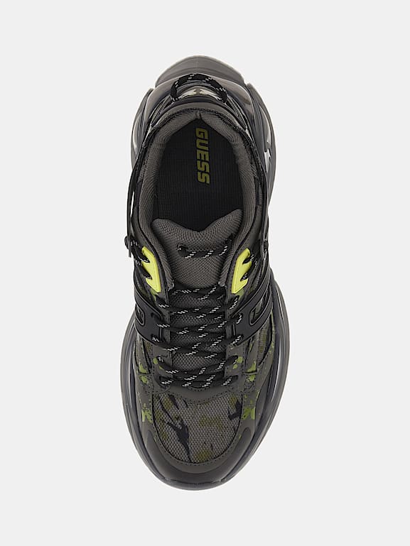 GUESS Belluno camouflage running shoes Men