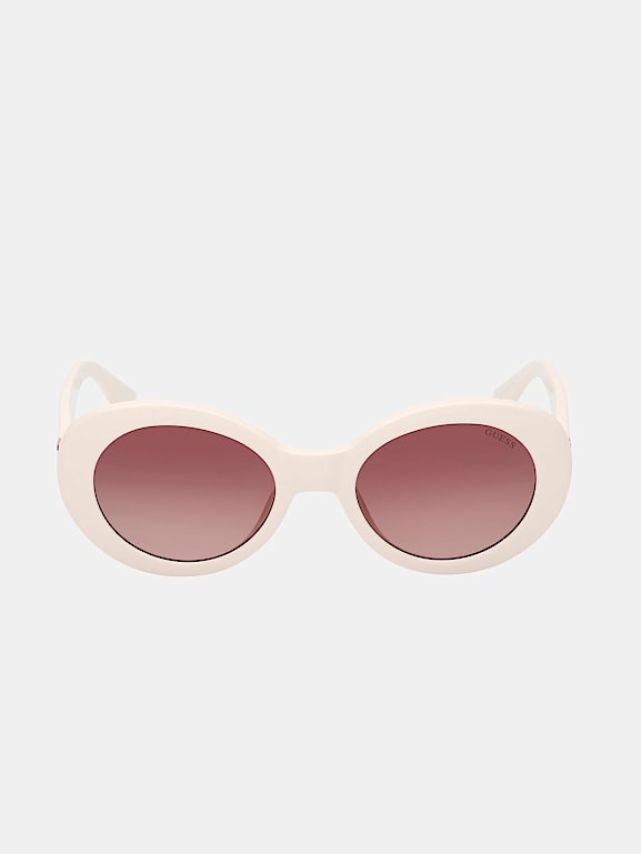 GUESS Gafas de sol redondas con diseño de Stud Acccent para mujer