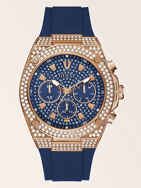 CRYSTAL MULTIFUNCTION WATCH Men GUESS Official Website