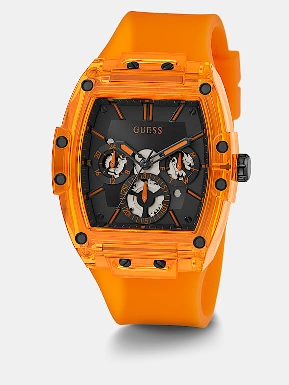 Orange guess watch store