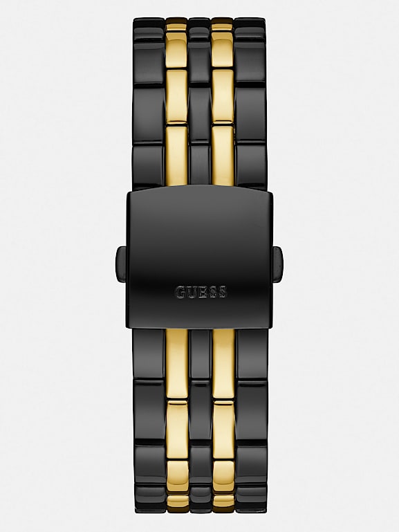 GUESS Crystal watch with date function Men