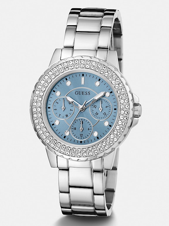 GUESS Crystal multi function watch