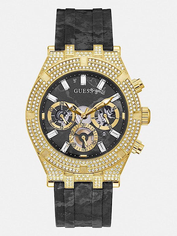 Guess men's crystal watch sale