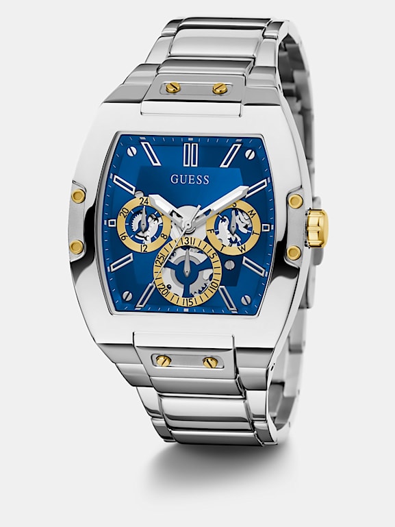 Guess horloge heren clearance blauw