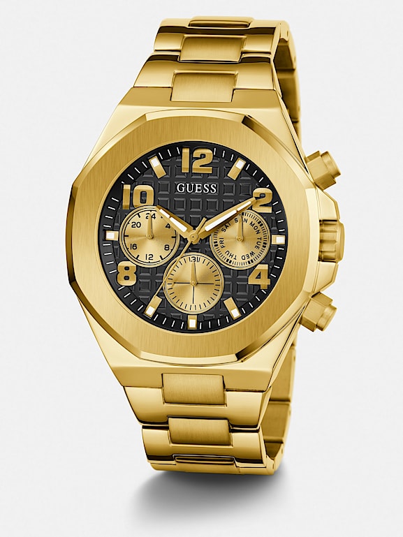GUESS Multi function steel watch Men