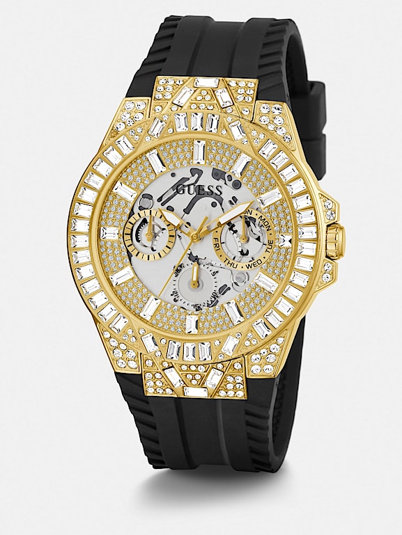 GUESS Multi function crystal watch