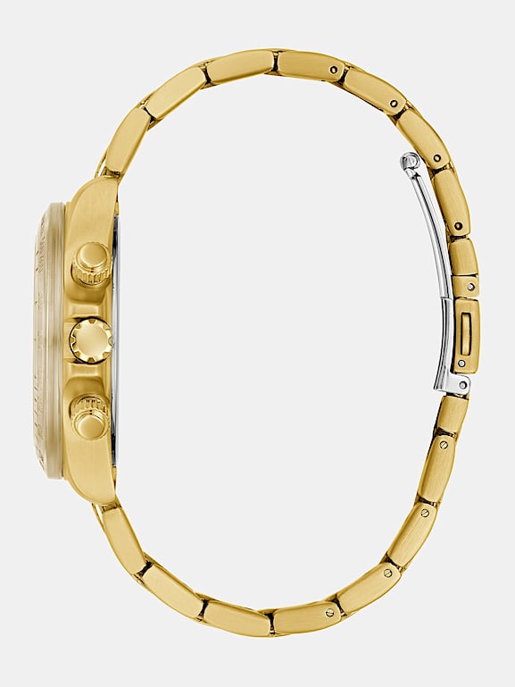 Guess men's chronograph on sale gold bracelet watch
