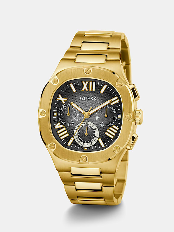 GUESS Multi function steel watch Men