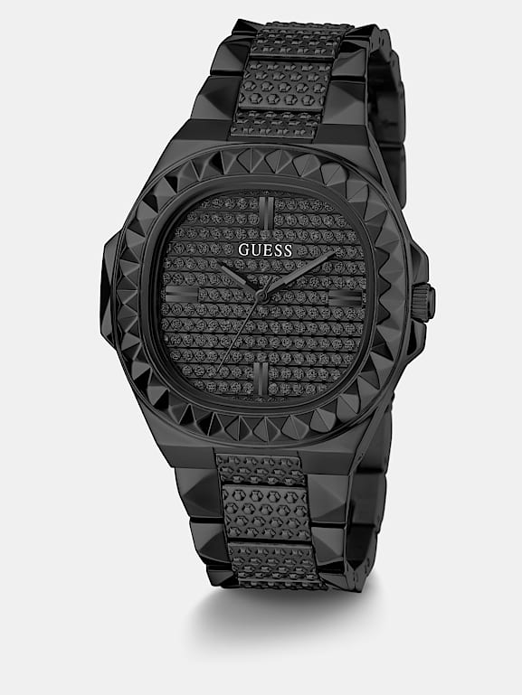 GUESS Montre analogique d tail clous Homme