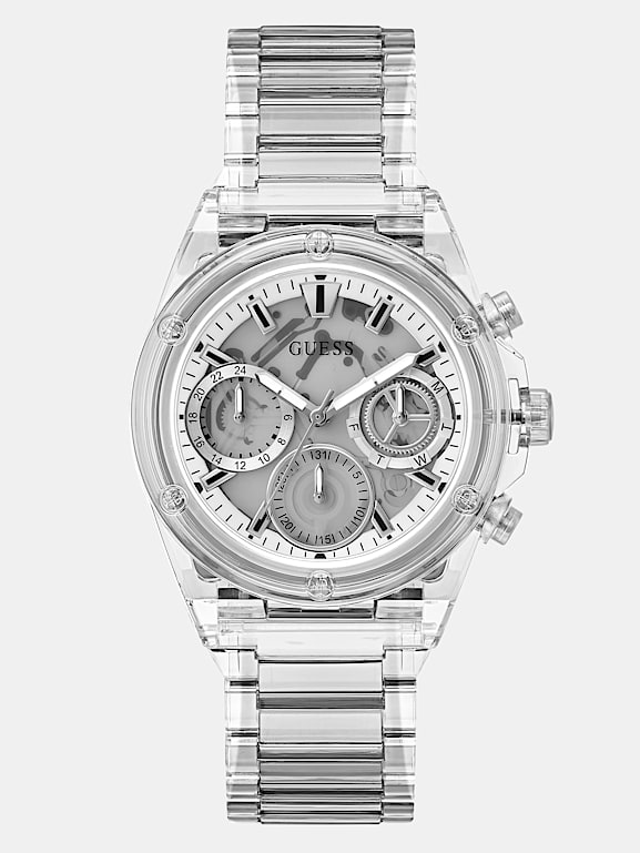 Montre police transparente hot sale