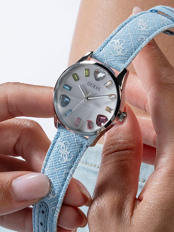 GUESS Analogue watch with stone detail Women
