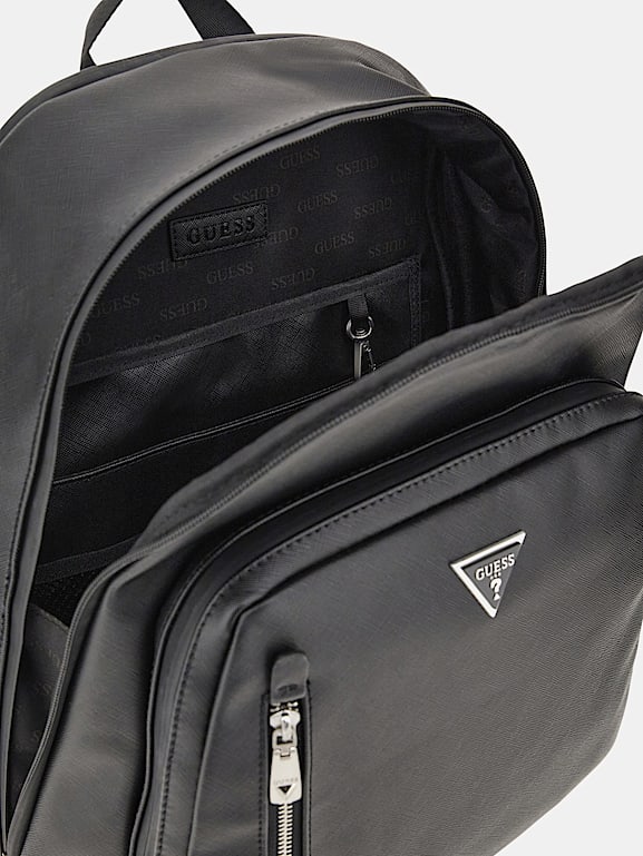 Certosa Saffiano Smart Backpack Men | GUESS® Official Website