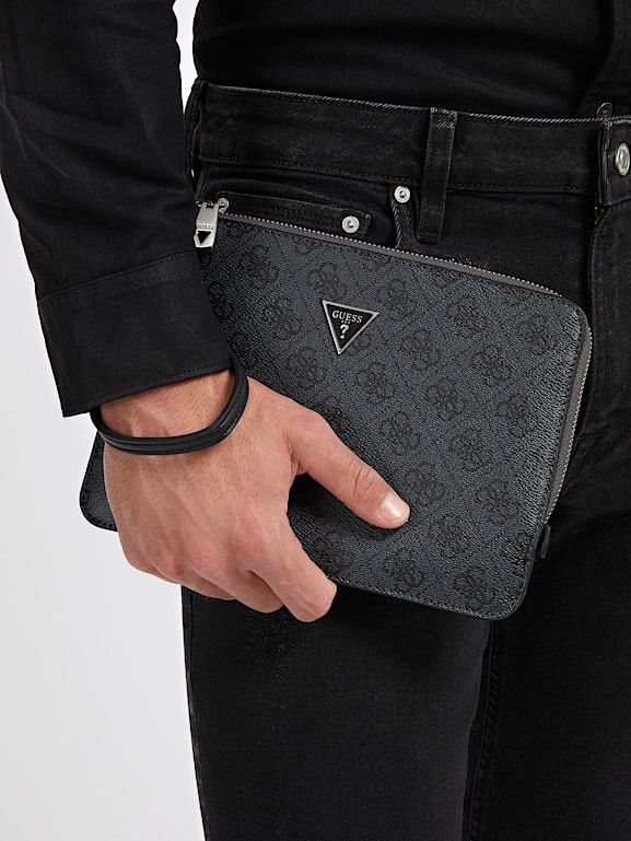 Vezzola Smart 4G Logo Clutch Men | GUESS® Official Website