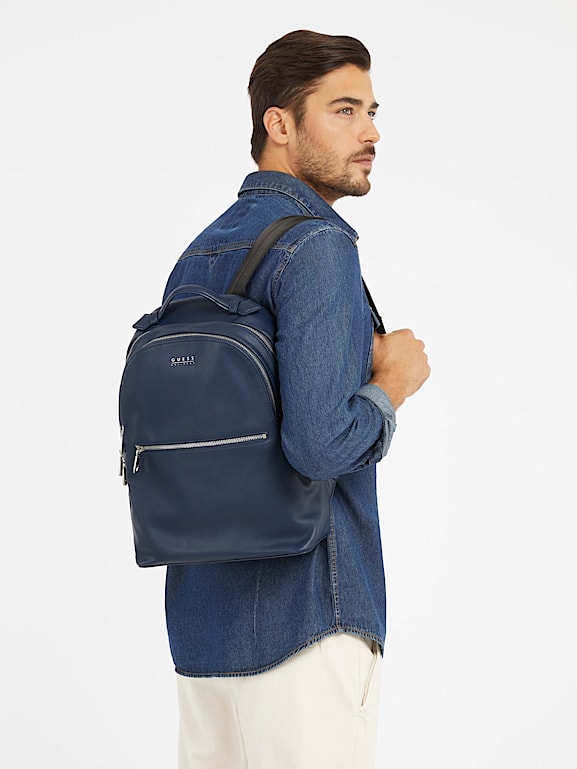 GUESS Sac dos Fidenza en similicuir Homme