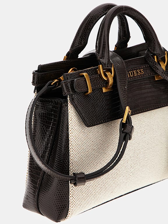 GUESS Sestri croc look mini handbag