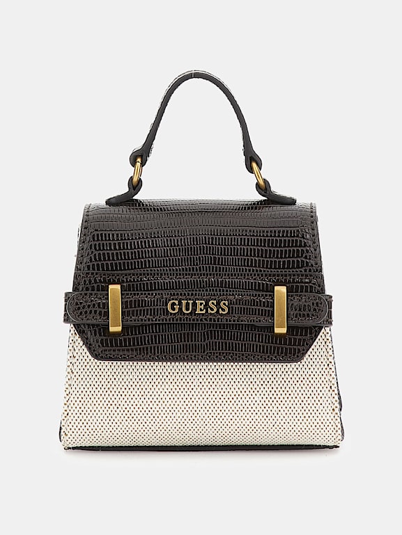 Sac guess effet discount croco