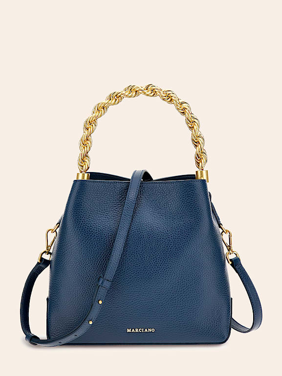 GUESS Aida Real Leather Handbag
