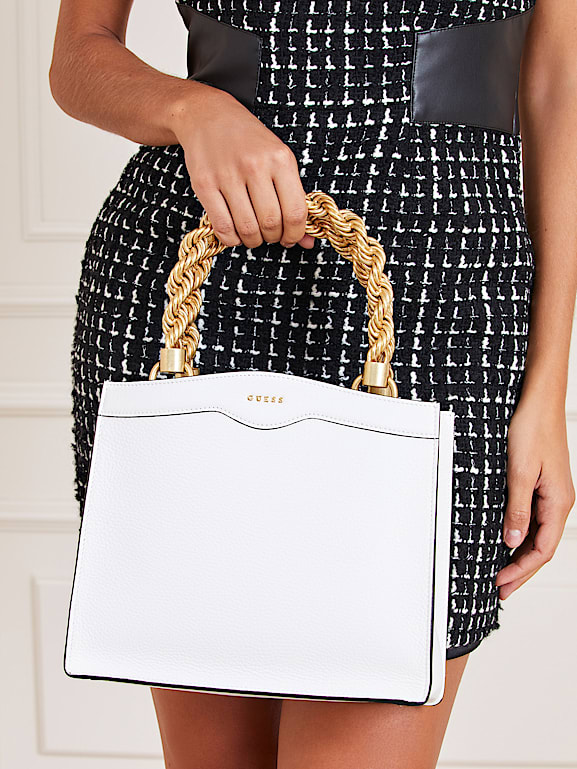 AIDA REAL LEATHER MINI HANDBAG Women GUESS Past Collections