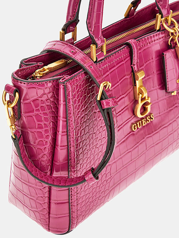 Sac guess effet discount croco