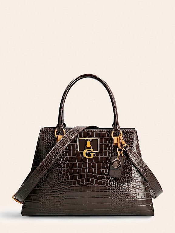 Stephi croc print handbag hotsell