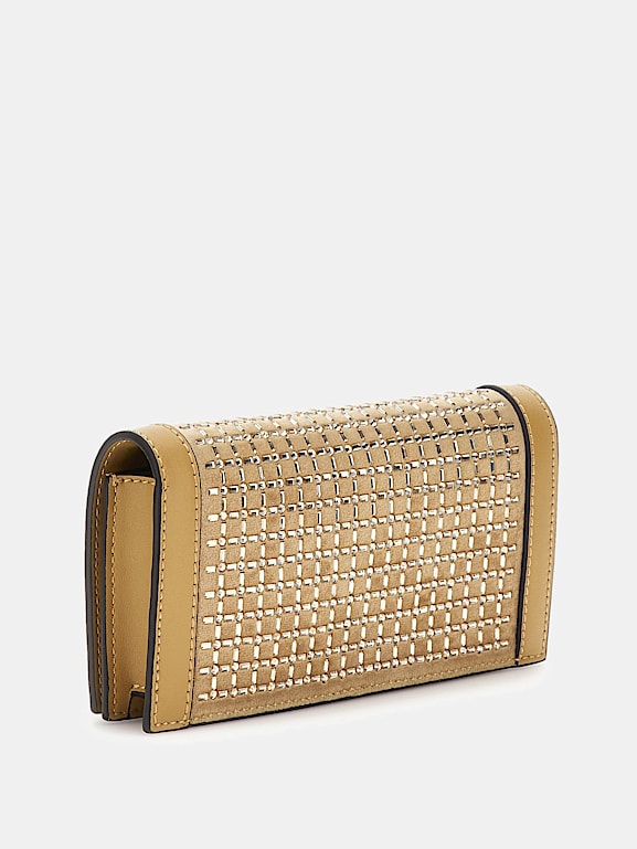 Fendi gold clutch hot sale
