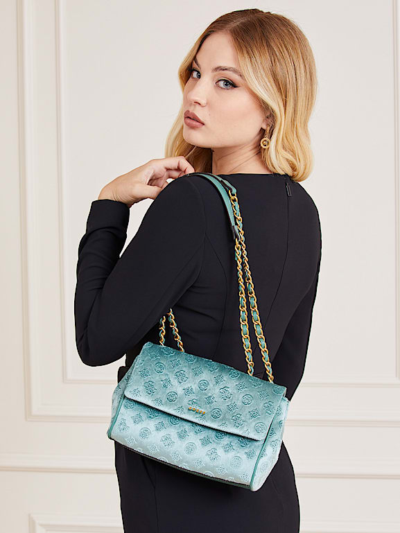 Guess velvet bag shop
